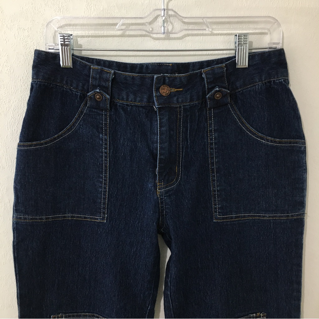 Carven Jeans Utility Style Flap Back Pockets Size 30
